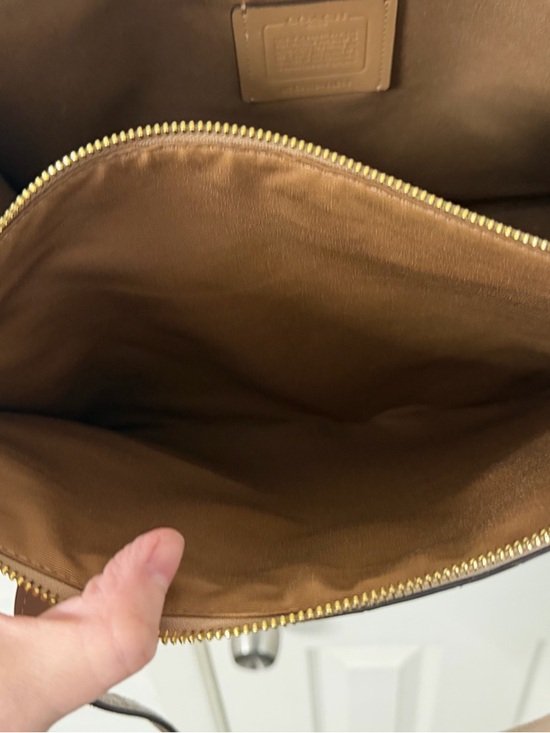 Coach Nina Carry All Tote In Taupe - Picture 7 of 11